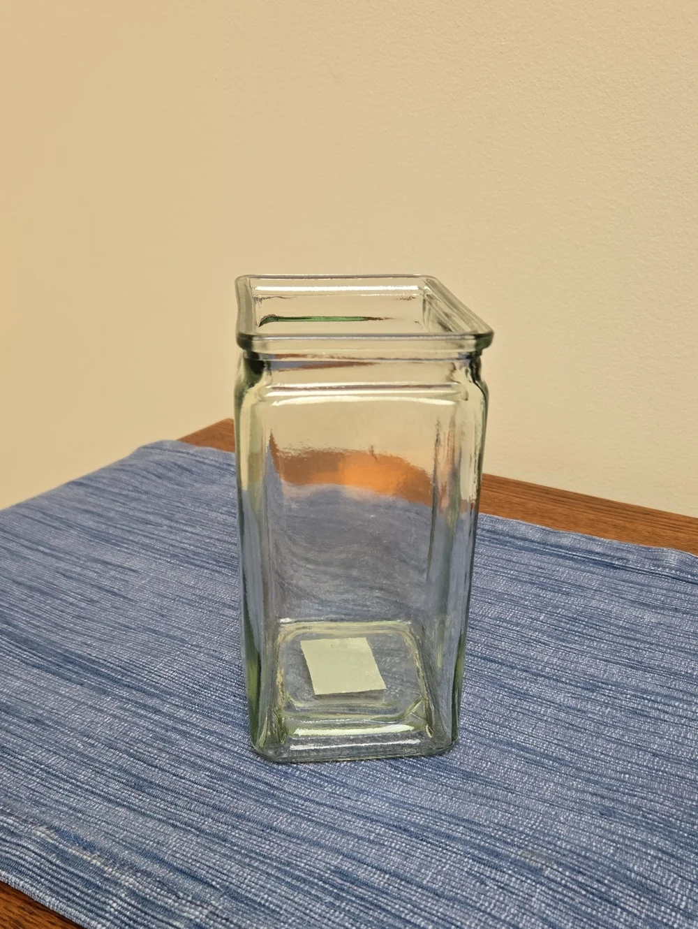 Rectangular Glass Vase / Storage Jar